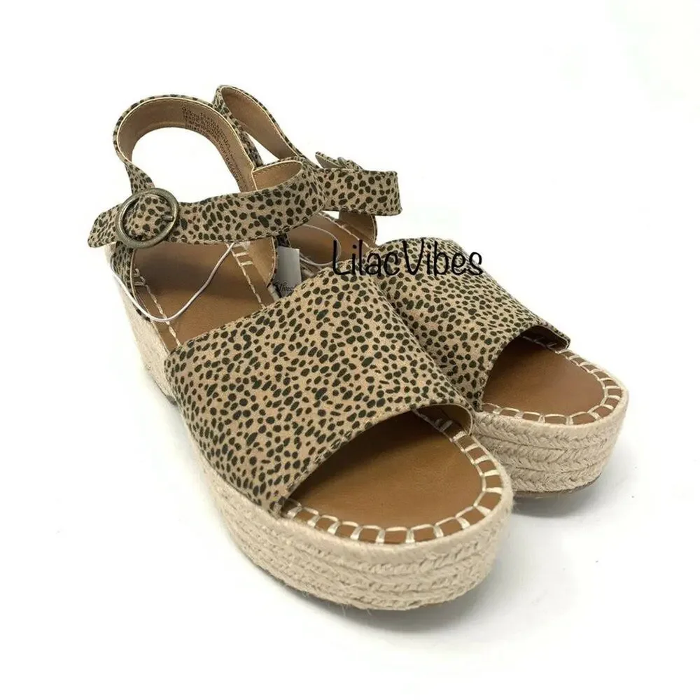Universal Thread Morgan Leopard Print Espadrille Size‎ 9.5
